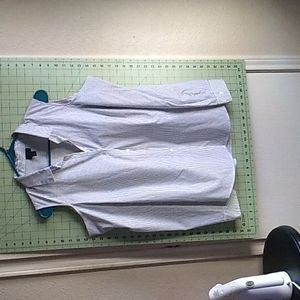 Worthington L black and white long sleeve dress shirt